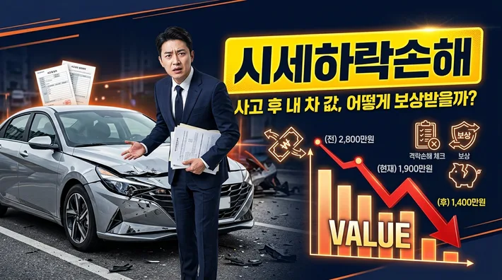 자동차 사고 시세하락손해 완벽정리 – 청구 조건·보상 금액·신청 방법 한 번에 끝내기