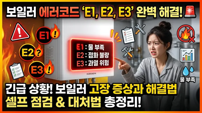 린나이 보일러 에러코드 종류별 해결 방법 완벽 정리 2 린나이 보일러 에러코드 총정리 – 코드별 원인·해결방법·초기화 방법 한눈에 보기