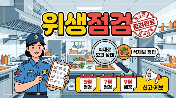식당 위생점검 주기 신고방법 정리 썸네일