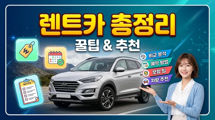 렌트카 종류 가격 예약 주의사항 한 번에 정리하는 가이드 2 렌트카 총정리 – 종류·가격·예약방법·주의사항 한 번에 끝내기
