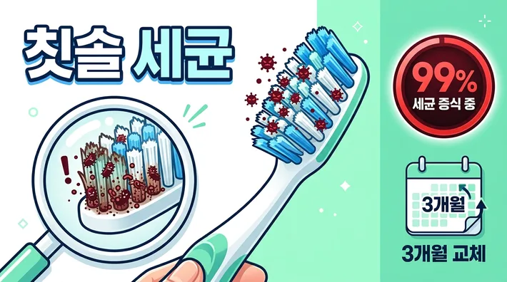 칫솔 세균 번식 제거 교체 정리 썸네일