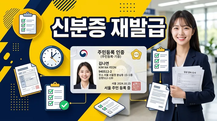 신분증 재발급 필요서류 신청방법 정리 썸네일