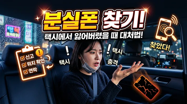 택시 휴대폰 분실 신고 보험청구 정리 썸네일