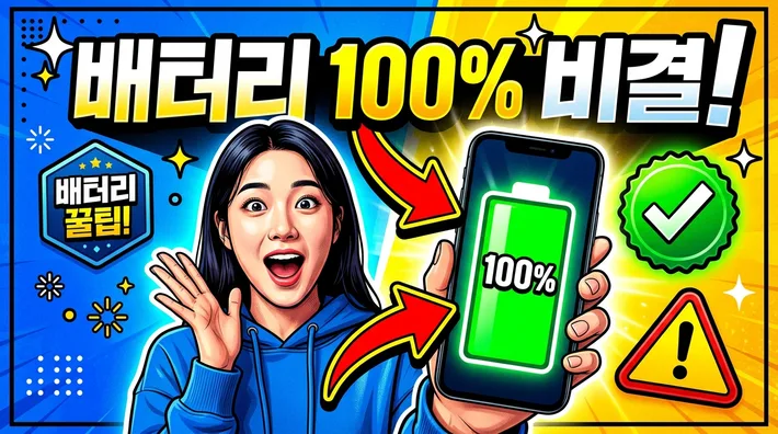휴대폰 배터리 오래 사용하는 법 정리 썸네일