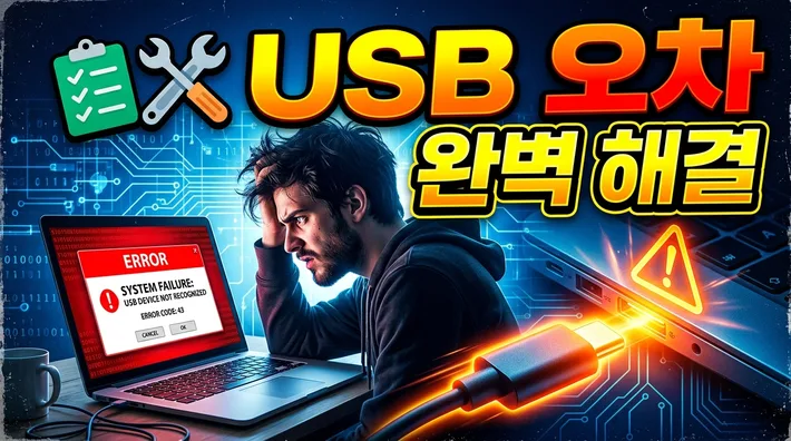 usb인식 불가 오류 해결 정리 썸네일
